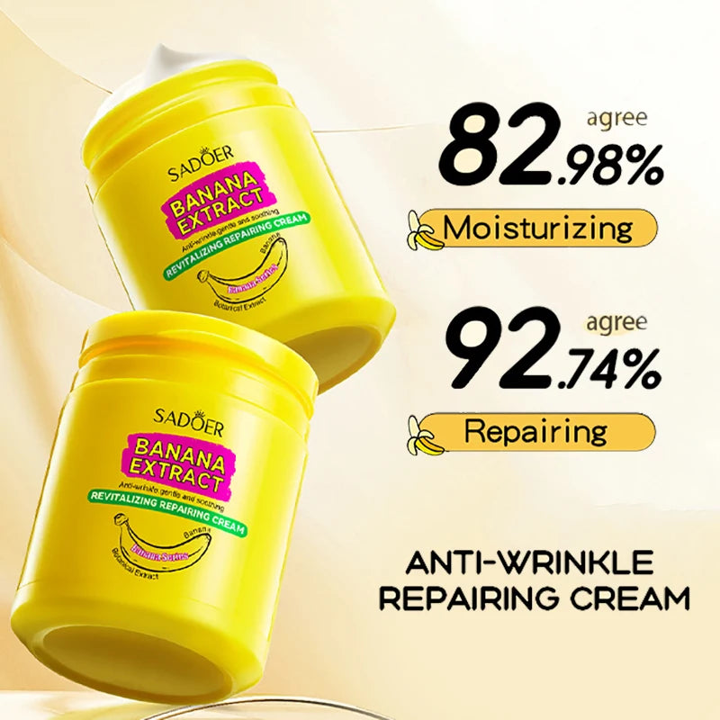 Crème Visage à la Banane – Éclat & Hydratation Instantanés